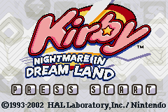 Kirby Nightmare in Dreamland screen shot 1 1