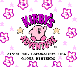 Kirby's Adventure NES Screenshot Screenshot 1