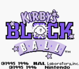 Kirby's Block Ball Gameboy Screenshot 1