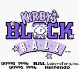Kirby's Block Ball GB Screenshot 1