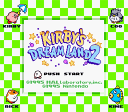 Kirby's Dream Land 2 Gameboy Screenshot 1