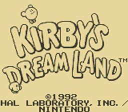 Kirby's Dream Land Gameboy Screenshot 1