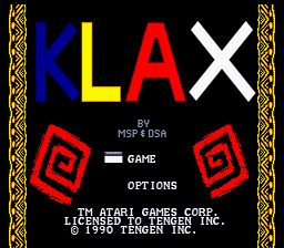 Klax Genesis Screenshot 1