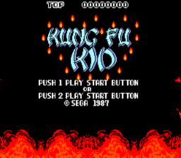 Kung Fu Kid Master System Screenshot 1