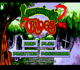 Lemmings 2: The Tribes Sega Genesis Screenshot 1