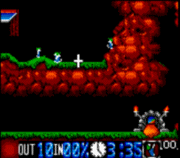 Lemmings Gamegear Screenshot Screenshot 2
