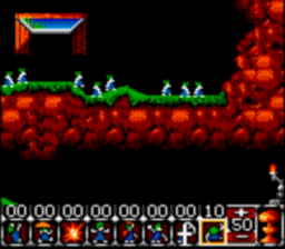 Lemmings Gamegear Screenshot Screenshot 3
