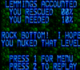 Lemmings Gamegear Screenshot Screenshot 4