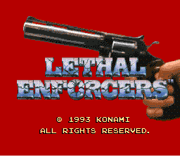 Lethal Enforcers Sega Genesis Screenshot 1