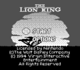 Lion King Gameboy Screenshot 1