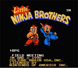 Little Ninja Brothers NES Screenshot Screenshot 1