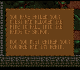 Lord of the Rings Volume 1, The SNES Screenshot 4