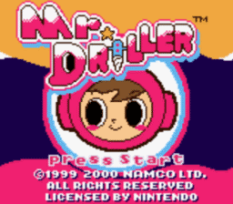 Mr. Driller Gameboy/Gameboy Color Screenshot 1