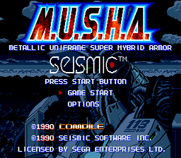 MUSHA Genesis Screenshot Screenshot 1