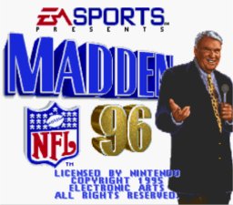 Madden NFL 96 Super Nintendo Screenshot 1
