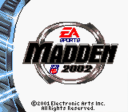 Madden NFL 2002 Gameboy Color Screenshot 1
