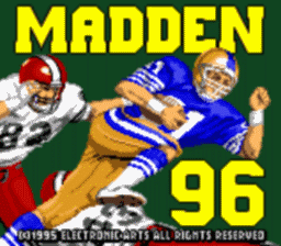 Madden NFL 96 Gamegear Screenshot Screenshot 1