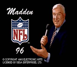 Madden NFL 96 screen shot 1 1