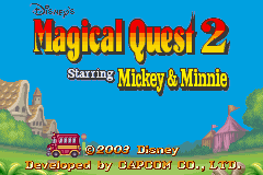 Magical Quest 2 Starring Mickey & Minnie GBA Screenshot Screenshot 1
