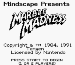 Marble Madness Gameboy Screenshot 1
