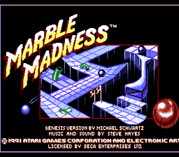 Marble Madness Genesis Screenshot 1