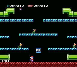 Mario Brothers NES Screenshot 2