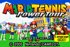 Mario Tennis Power Tour GBA Screenshot Screenshot 1