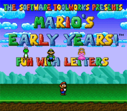 Mario's Early Years: Fun With Letters Super Nintendo Screenshot 1