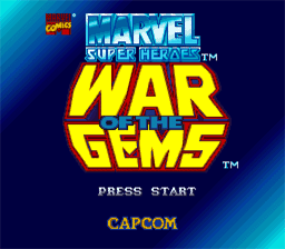 Marvel Super Heroes in War of the Gems SNES Screenshot Screenshot 1