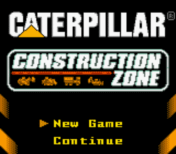 Matchbox Caterpillar Construction Zone Gameboy/Gameboy Color Screenshot 1
