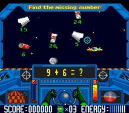 Math Blaster Episode One SNES Screenshot 3