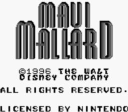 Maui Mallard in Cold Shadow Gameboy Screenshot 1