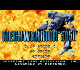 Mechwarrior 3050 SNES Screenshot Screenshot 1