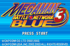 Mega Man Battle Network 3 Blue Gameboy Advance Screenshot 1