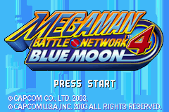 Mega Man Battle Network 4 Blue Moon Gameboy Advance Screenshot 1