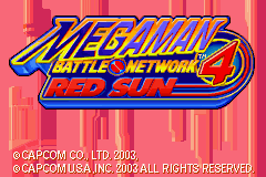 Mega Man Battle Network 4 Red Sun GBA Screenshot Screenshot 1