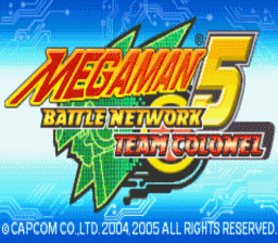 Mega Man Battle Network 5 Team Colonel GBA Screenshot Screenshot 1