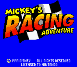 Mickey's Racing Adventure Gameboy Color Screenshot 1