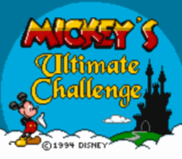 Mickey's Ultimate Challenge Sega GameGear Screenshot 1