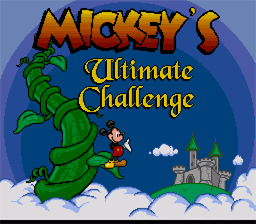 Mickey's Ultimate Challenge Super Nintendo Screenshot 1