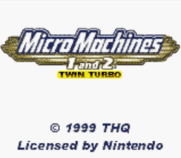 Micro Machines 1 & 2 Twin Turbo GBC Screenshot Screenshot 1