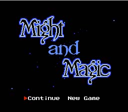 Might and Magic: Secret of the Inner Sanctum NES Screenshot 1