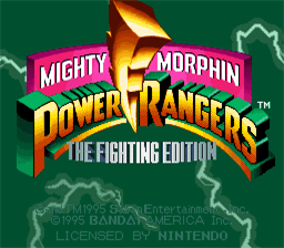 Mighty Morphin Power Rangers: Fighting Edition Super Nintendo Screenshot 1