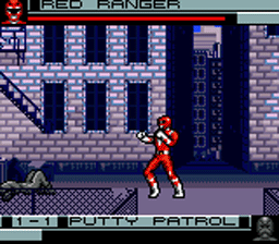 Mighty Morphin Power Rangers Gamegear Screenshot 2
