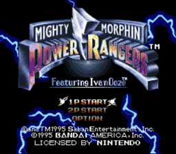 Mighty Morphin Power Rangers: The Movie SNES Screenshot 1