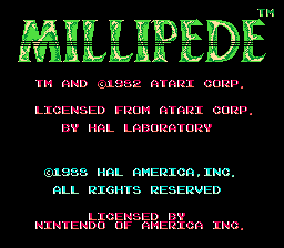 Millipede Game