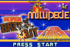 Millipede / Super Breakout / Lunar Lander Gameboy Advance Screenshot 1