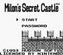 Milon's Secret Castle Gameboy Screenshot Screenshot 1