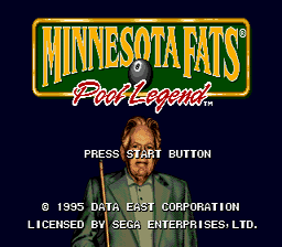 Minnesota Fats Pool Legend Genesis Screenshot 1