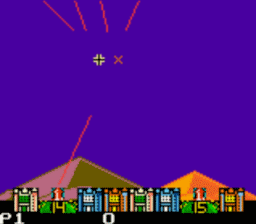 Missile Command GBC Screenshot Screenshot 2